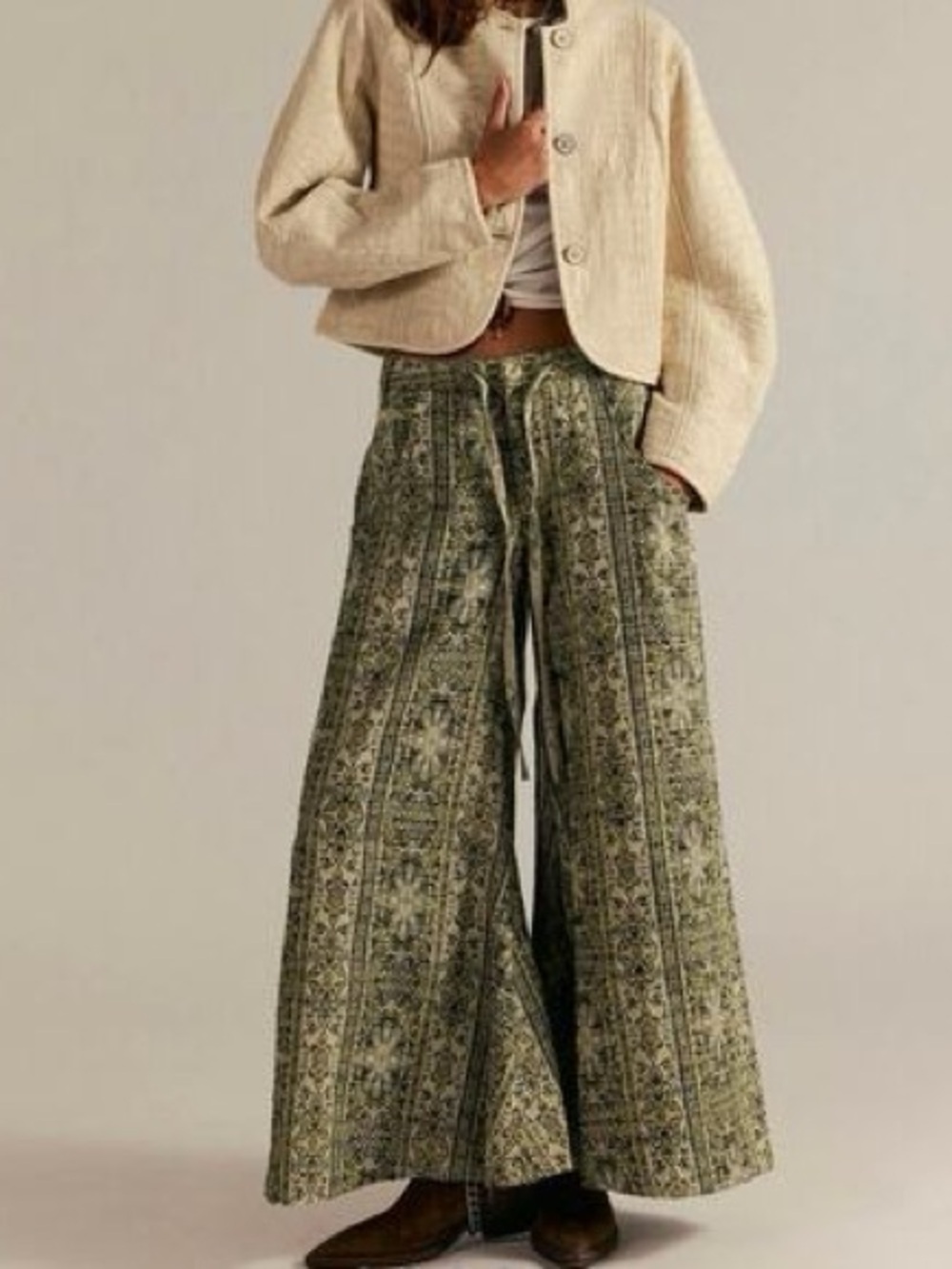 NWOT Free People Dahlia Wide-Leg Pants Size 12